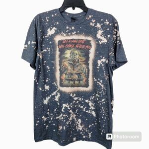 Gildan Michael Myers Halloween Paint Splatter Frontside Graphic Tee Medium